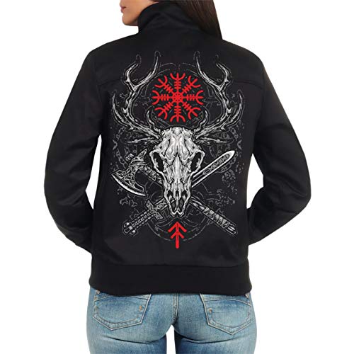 SONS OF ODIN Damen Harrington Jacke Nordische Folklore Wikinger Nordmänner Germanen Heiden von SONS OF ODIN