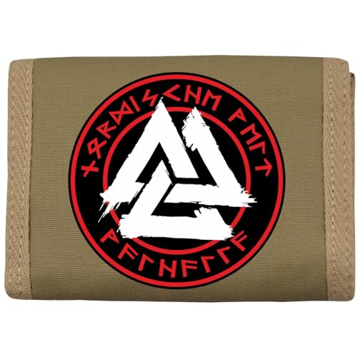 Geldbörse mit Aufnäher Nordische Welt Walhalla von SONS OF ODIN