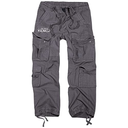 SONS OF ODIN Herren Armeehose Cargo Hose lang mit vielen Taschen See You in Walhalla Wikinger von SONS OF ODIN