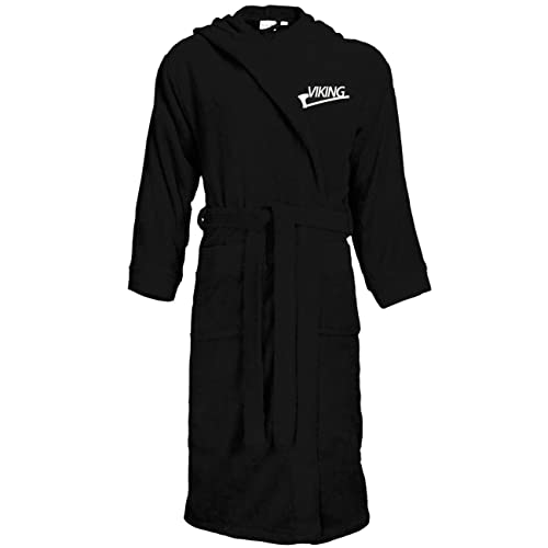 SONS OF ODIN Herren Bademantel mit Kapuze Viking size S - 3XL wikinger Motive vikings frottee von SONS OF ODIN