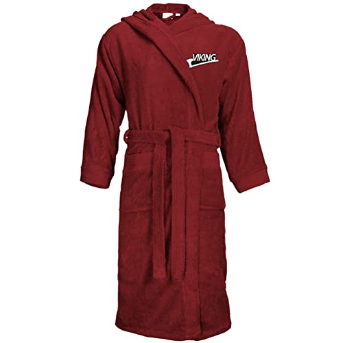 SONS OF ODIN Herren Bademantel mit Kapuze Viking size S - 3XL wikinger Motive vikings frottee von SONS OF ODIN