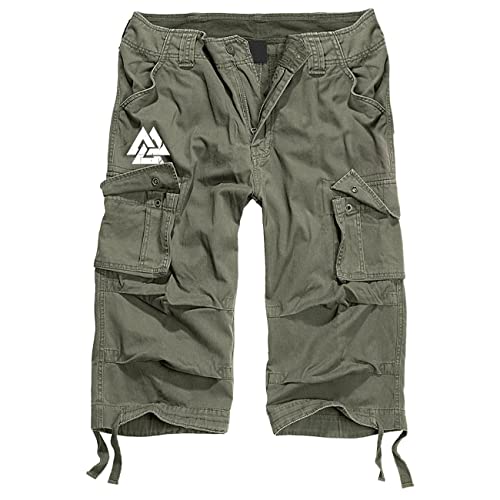 SONS OF ODIN Herren Dreiviertel 3/4 Cargo Hose halblang Marke Valknut Wotansknoten Walhalla SONS OF ODIN Herren Dreiviertel 3/4 Cargo Hose halblang Marke Valknut Wotansknoten Walhalla von SONS OF ODIN