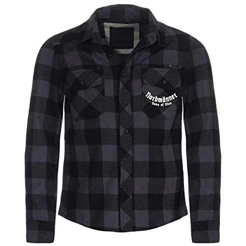 Herren Holzfällerhemd Langarm Nordmänner Germanen Wikinger Thor Wikinger Odin von SONS OF ODIN