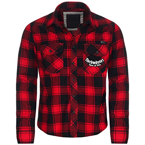 Herren Holzfällerhemd Langarm Nordmänner Germanen Wikinger Thor Wikinger Odin von SONS OF ODIN