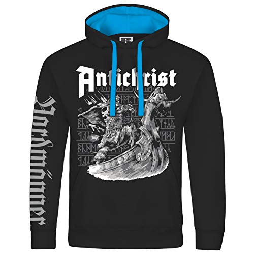 SONS OF ODIN Herren Kapuzenpullover Antichrist Wikinger nordische Götter asen Germanen Glaube von SONS OF ODIN