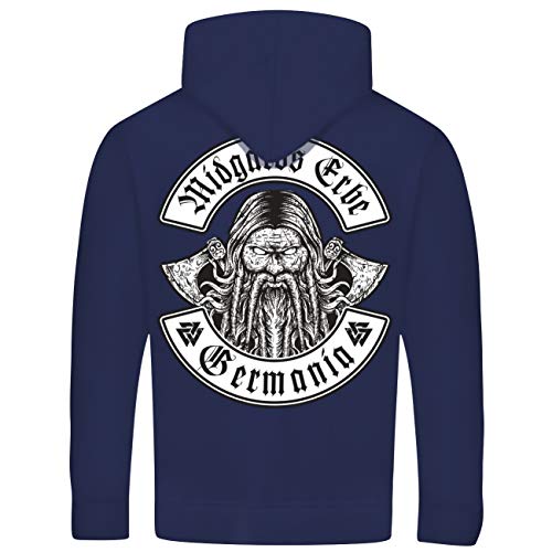 SONS OF ODIN Herren Kapuzenpullover Midgards Erbe Germania Germanen Walhalla Heimat Kultur von SONS OF ODIN