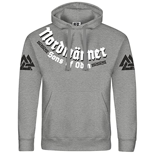SONS OF ODIN Herren Kapuzenpullover Midgards Erbe Germania Germanen Walhalla Heimat Kultur von SONS OF ODIN