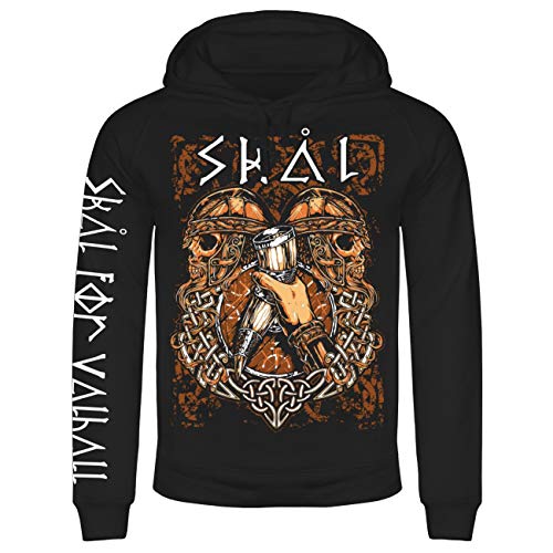 SONS OF ODIN Herren Kapuzenpullover Skal for Valhall Trinkspruch der Wikinger Met Honigwein von SONS OF ODIN