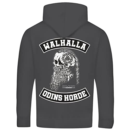 SONS OF ODIN Herren Kapuzenpullover Walhalla Odins Horde Wikinger Motiv von SONS OF ODIN