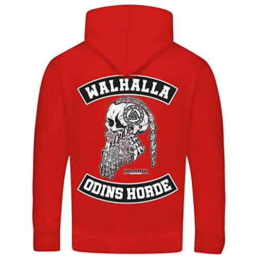SONS OF ODIN Herren Kapuzenpullover Walhalla Odins Horde Wikinger Motiv von SONS OF ODIN
