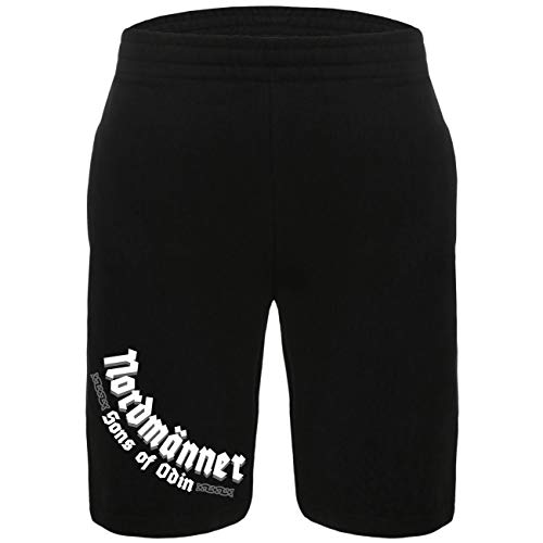 SONS OF ODIN Herren Kurze Hose Shorts Nordmänner Wikinger Spruch Walhalla Nordic Größe M - 4XL von SONS OF ODIN