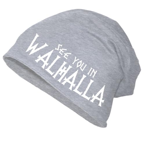 SONS OF ODIN Herren Long Beanie Mütze See You in Walhalla Größen XS - XXL Wikinger Motive von SONS OF ODIN