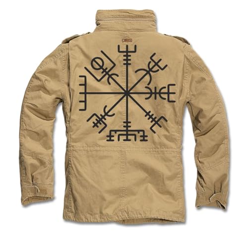 SONS OF ODIN Herren M65 Armee Jacke Sommer Winter Vegvisir nordischer Kompass Wikinger runen SONS OF ODIN Herren M65 Armee Jacke Sommer Winter Vegvisir nordischer Kompass Wikinger runen von SONS OF ODIN