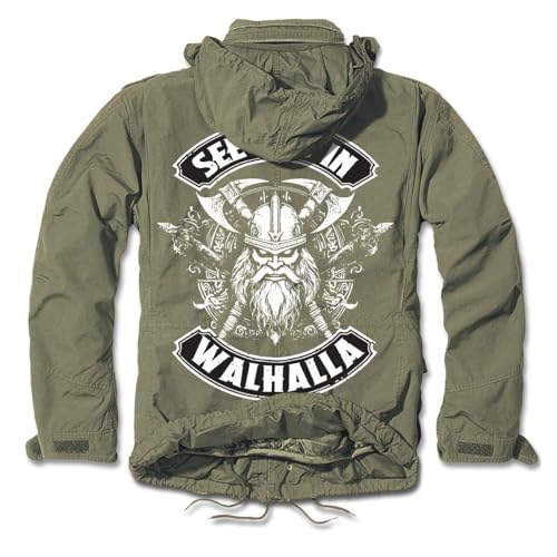 SONS OF ODIN Herren M65 Giant Jacke Patch See you in Walhalla vikings warrior von SONS OF ODIN