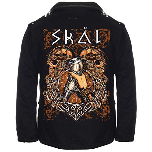 SONS OF ODIN Herren M65-Giant Jacke Skal for Valhall Met Trinkspruch Prost Wikinger Motiv SONS OF ODIN Herren M65-Giant Jacke Skal for Valhall Met Trinkspruch Prost Wikinger Motiv von SONS OF ODIN