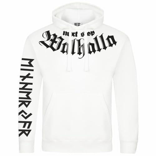 SONS OF ODIN Herren Männer Kapuzenpullover Next Stop Walhalla Odins Horde Wikinger Germania von SONS OF ODIN