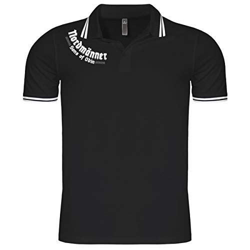 SONS OF ODIN Herren Poloshirt Polohemd Einherjar (mit Rückendruck) von SONS OF ODIN