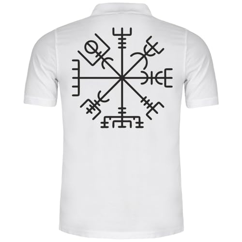 SONS OF ODIN Herren Poloshirt Polohemd Midgard Vegvisir nordischer Kompass Heiden pagan skal von SONS OF ODIN