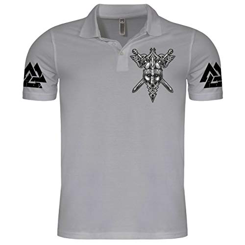SONS OF ODIN Herren Poloshirt Polohemd Midgards Erbe Germania (mit Rückendruck) von SONS OF ODIN