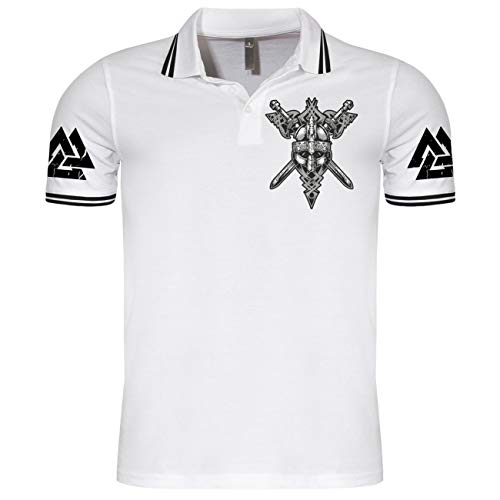 SONS OF ODIN Herren Poloshirt Polohemd Midgards Erbe Germania (mit Rückendruck) von SONS OF ODIN