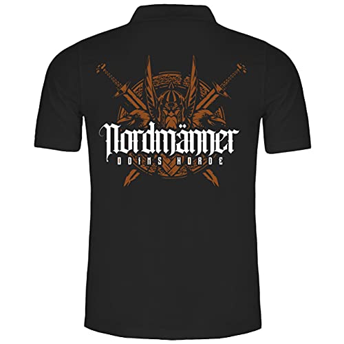 SONS OF ODIN Herren Poloshirt Polohemd Nordmänner Odins Horde (mit Rückendruck) von SONS OF ODIN