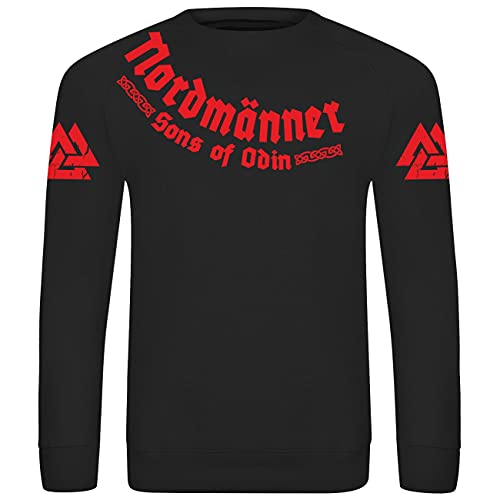 SONS OF ODIN Herren Pullover Nordmänner Nordic Vegvisir Nordischer kompass von SONS OF ODIN