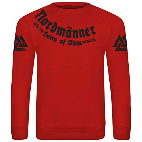 SONS OF ODIN Herren Pullover Sweatshirt Nordmänner Wotan Rune Wikinger Walhalla von SONS OF ODIN