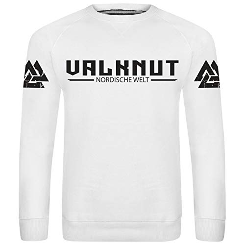 Herren Pullover Walhalla Rote Runen Valknut Marke Größe S - 5XL von SONS OF ODIN