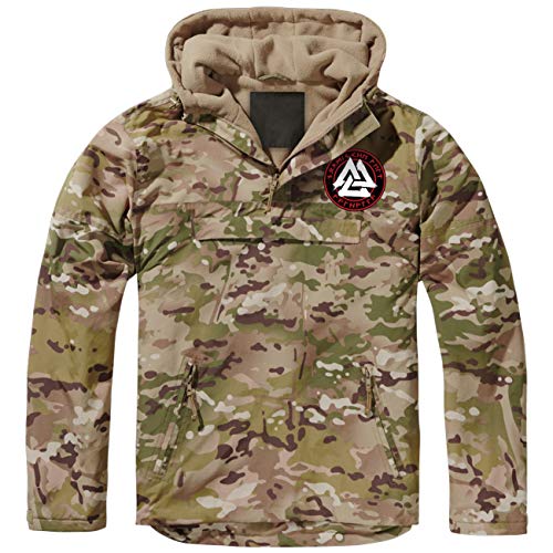 SONS OF ODIN Herren Schlupfjacke gefüttert Windbreaker Nordische Welt Walhalla Runen Wikinger von SONS OF ODIN