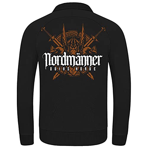 SONS OF ODIN Herren Sweatjacke Nordmänner Odins Horde Wikinger Walhalla Germanen Totenköpfe von SONS OF ODIN