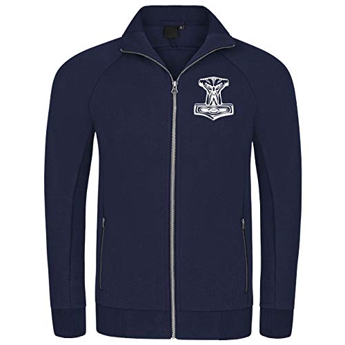 SONS OF ODIN Herren Sweatjacke Thors Hammer Donnern muss es Wikinger nordische Götter Donar von SONS OF ODIN