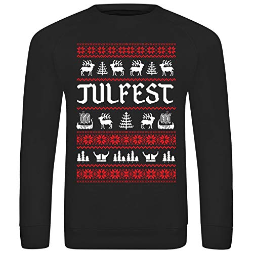 SONS OF ODIN Herren Sweatshirt Pullover Julfest Wintersonnenwende Vikings germane heidee Vikings germane heideJulfest von SONS OF ODIN