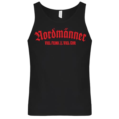SONS OF ODIN Herren Tank Top Muskelshirt Nordmänner Viel Feind Viel Ehr Wikinger Motive von SONS OF ODIN