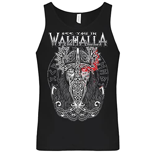 SONS OF ODIN Herren Tank Top Muskelshirt Odins Auge Walhalla Wikinger wotan allvater Vikings von SONS OF ODIN