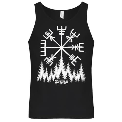 SONS OF ODIN Herren Tanktop Trägerhemd Nature is My Spirit Größe S - 5XL Vikings Vegvisir von SONS OF ODIN