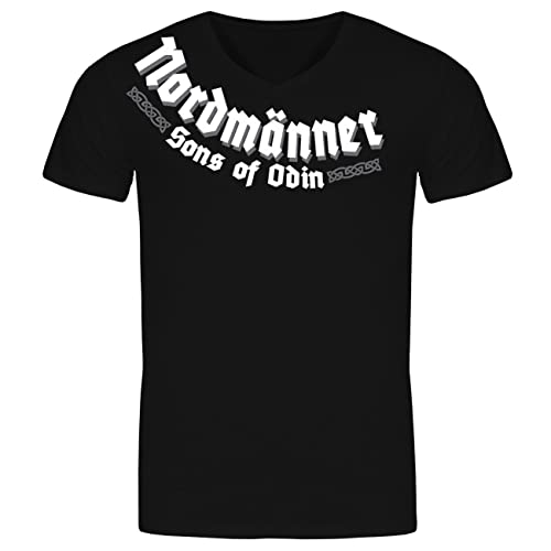 SONS OF ODIN Herren Tshirt Vegvisir Nordischer kompass Nordmänner von SONS OF ODIN