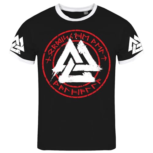 SONS OF ODIN Herren Tshirt Walhalla Wikinger Runen Schrift unpolitisch von SONS OF ODIN
