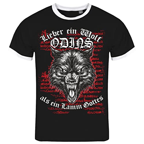 Herren Tshirt Wikinger Lieber EIN Wolf Odins Motiv Größe S - 5XL von SONS OF ODIN