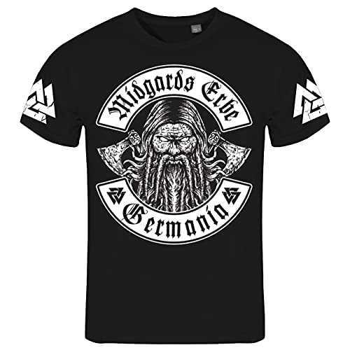 SONS OF ODIN Herren Tshirt Wikinger Midgards Erbe Germania Germanen Heimat Volk von SONS OF ODIN