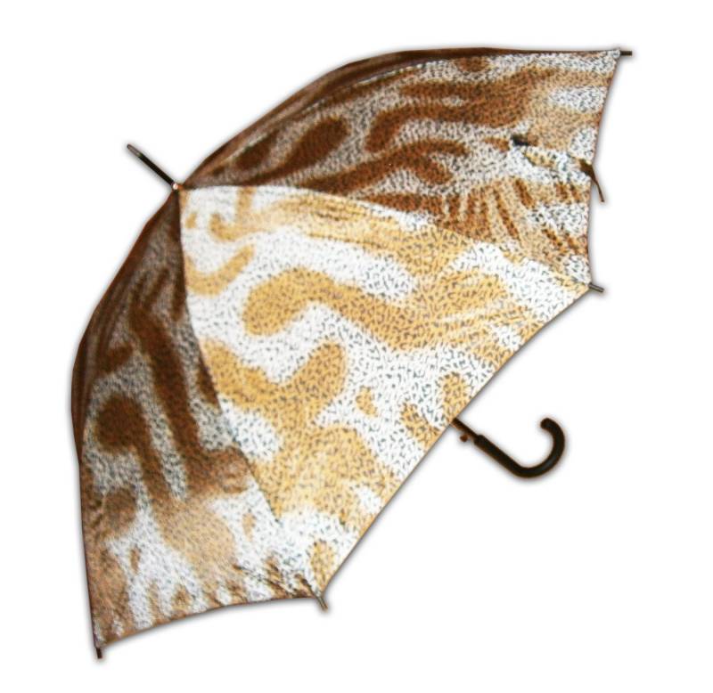 Susino Stockregenschirm Automatik STOCKSCHIRM Ø100cm 84cm Stockregenschirm 2103 (Leopard), Regenschirm Schirm von Susino