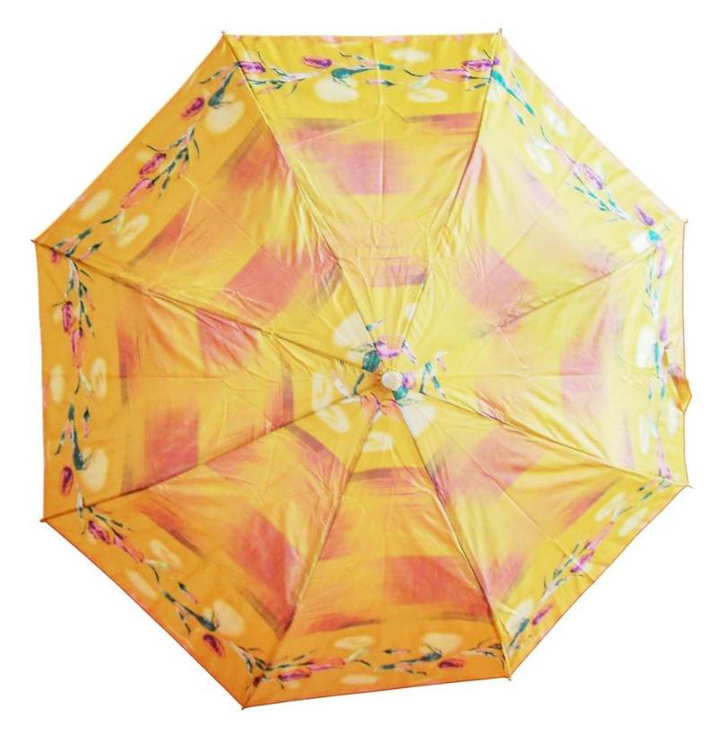 Susino Taschenregenschirm Automatik REGENSCHIRM Ø100cm Taschenschirm Schirm Gelb 3521 (Gelb), Taschenregenschirm Länge 31-59cm von Susino