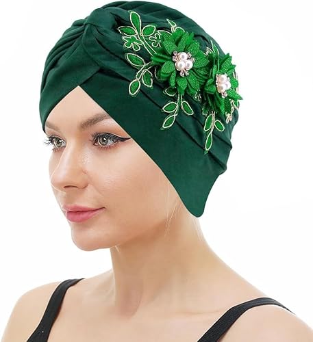 SONZECRLEE Chemo Kopfbedeckung Damen Sommer–Elastische Bandana & kopftuch mit Farbigen Mustern für Damen (8) von SONZECRLEE