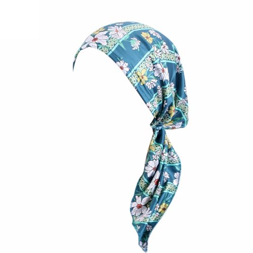 SONZECRLEE Chemo Kopfbedeckung Damen Sommer–Bequeme Bandana aus Elastischem Stoff,Leicht&Atmungsaktiv für Frauen (4) von SONZECRLEE