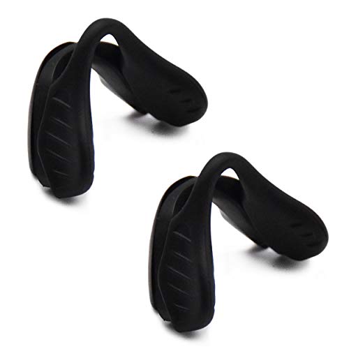 SOODASE 2 Paare Schwarz Ersatz-Nasenpads aus Gummi für Oakley EVZero Sonnenbrillen von SOODASE