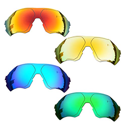 SOODASE Für Oakley EVZero Range Sonnenbrillen Rot/Blau/Gold/Grün Polarisierte Ersatzgläser von SOODASE