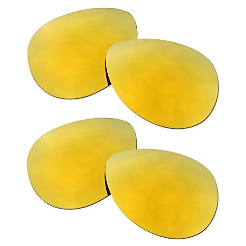 SOODASE Für Oakley Feedback Sonnenbrillen Gold 2 Paare Polarisierte Ersatzgläser von SOODASE
