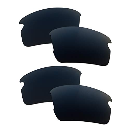 SOODASE Für Oakley Flak 2.0 Sonnenbrillen Schwarz 2 Paare Polarisierte Ersatzgläser von SOODASE