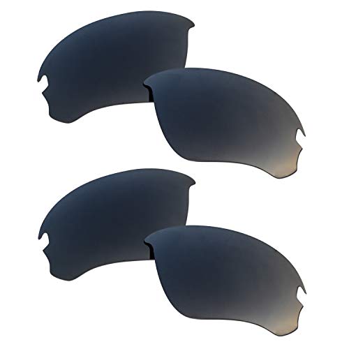 SOODASE Für Oakley Flak Draft Sonnenbrillen Schwarz 2 Paare Polarisierte Ersatzgläser von SOODASE