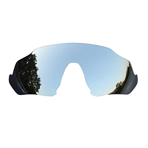 SOODASE Für Oakley Flight Jacket Sonnenbrillen Silber Polarisierte Ersatzgläser von SOODASE