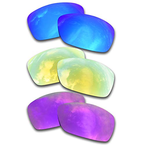 SOODASE Für Oakley Hijinx Sonnenbrillen Blau/Gold/Lila Polarisierte Ersatzgläser von SOODASE